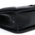 Lambskin Quilted Medium Boy Flap Black