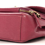 Caviar Quilted Medium Business Affinity Flap Pink