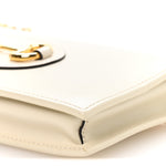 Boarded Plutone Calfskin Horsebit 1955 Wallet On Chain Mystic White