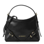 Tumbled Calfskin Nano Voyou Bag Black