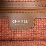 Straw Raffia Tote Natural Pink