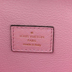 Ostrich Vanity Chain Pouch Pink