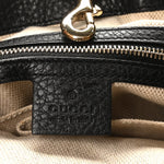 Pebbled Calfskin Medium Soho Chain Shoulder Bag Black