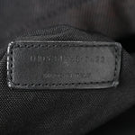 Canvas Signature Embroidered City Backpack Black