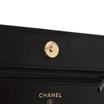 Caviar Quilted Boy Wallet On Chain WOC Dark Brown