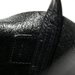 Grained Calfskin Small Spin Tote Black