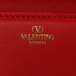 Calfskin Enamel Vlogo Small Loco Shoulder Bag Rouge Pur