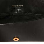 Smooth Calfskin Monogram Phone Holder Crossbody Black