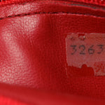 Lambskin Quilted Single Flap Red