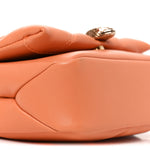 Calfskin Matelasse Mini Serpenti Cabochon Crossbody Bag Orange