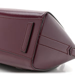 Box Calfskin Mini Lock Antigona Oxblood Red