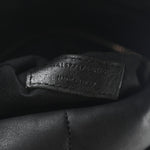 Lambskin Quilted Small Loulou Puffer Monogram Chain Satchel Black