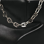 Calfskin G Chain Clutch Black