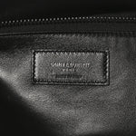 Lambskin Wide Puffer Tote Black