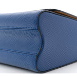 Epi Twist Braided Strap Shoulder Bag MM Bleu Roi