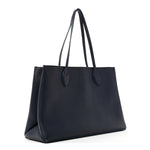Grained Calfskin Lockme Shopper Navy