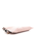 Signature Grain Calfskin Check Embossed Peyton Crossbody Clutch Bag Pale Orchid
