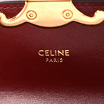 Shiny Calfskin Mini Chain Claude Burgundy