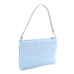 Re-Nylon Vela Saffiano Mini Pochette Bag Celeste
