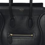 Smooth Calfskin Micro Luggage Navy Blue