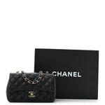 Caviar Quilted Mini Rectangular Flap Black