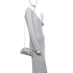 Metallic Fabric Bubble Wrap The Mini Pouch Silver