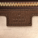 Monogram Jumbo GG Textured Dollar Calfskin Web Tote Bag Camel Ebony New Acero