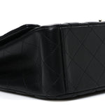 Lambskin Quilted Maxi Single Flap Black