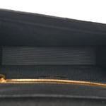 Grain De Poudre Matelasse Chevron Large Monogram Satchel Black