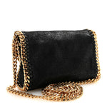 Shaggy Deer Tiny Fold Over Falabella Tote Black
