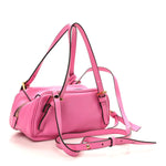 Lambskin Tag Bowling Bag Pink
