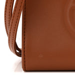 Vegan Leather Small Shopping Bag Tan