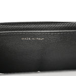 Calfskin Elaphe Double Chevron Mini Wallet On Chain WOC Black