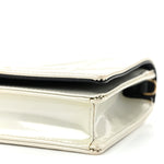 Patent Micro-Cannage Diorama Wallet on Chain Pouch White