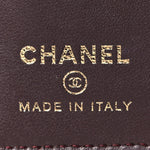 Lambskin Quilted Passport Holder Black