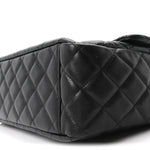 Caviar Quilted XXL Travel Flap Bag Black