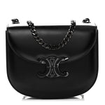 Calfskin Besace Clea Chain Triomphe Black