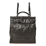 Goyardine Saint Leger Soft Briefcase Backpack Black