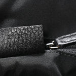 Guccissima Suede Crossbody Bag Black