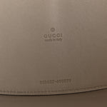 Mirror Effect GG Monogram Appia Calfskin Web Double Buckle Backpack Silver