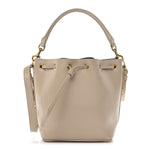 Calfskin Medium Emmanuelle Bucket Bag Nude Powder