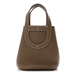 Taurillon Clemence Swift In-The-Loop 18 Bag Etoupe
