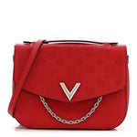 Calfskin Monogram Very Messenger Rubis Red