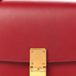 Box Calfskin Small Classic Box Flap Bag Red