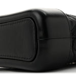 Aged Calfskin Quilted Small Gabrielle Hobo Black