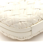 Foulard Intrecciato Minaudiere Knot Clutch Bone