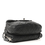 Lambskin Stitched New Mini Flap Black