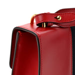 Calfskin Small Sylvie Shoulder Bag Hibiscus Red