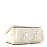 Calfskin Macrocannage Small Caro Bag White