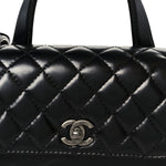 Glazed Calfskin Pilot Essentials Flap Black